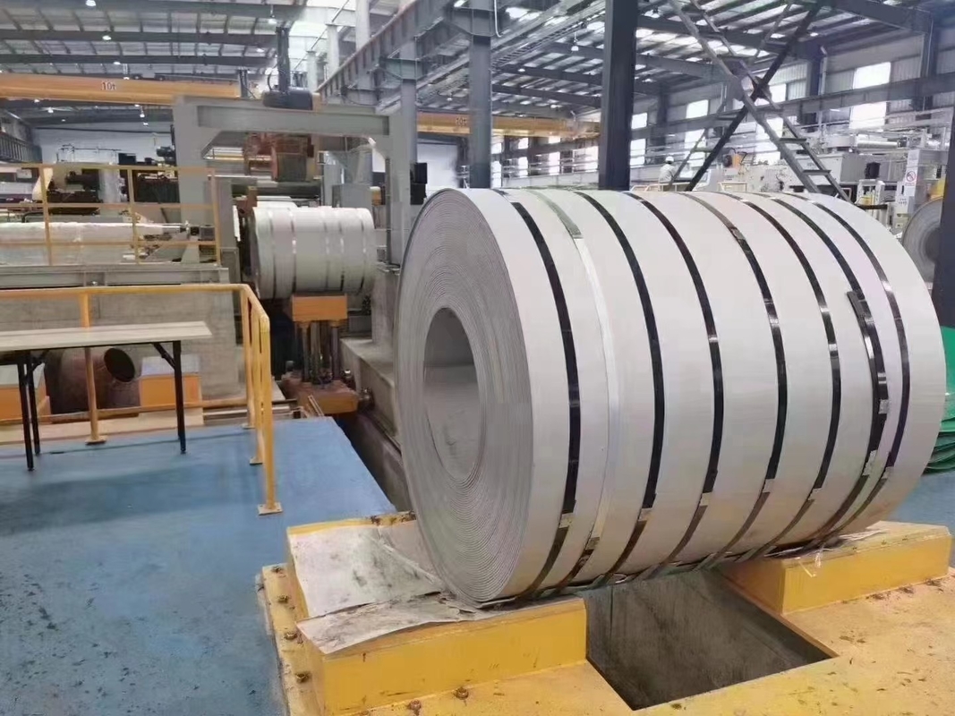 ASTM 430 321 SS کویل های فولادی ضد زنگ نورد سرد 0.5 میلی متری آینه مویی